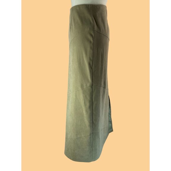 Susan Bristol Womens Size 8 Khaki A-Line Skirt Polyester/Spandex - Picture 9 of 9